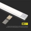 V-TAC 30 cm akkumulátoros SMD LED bútorvilágítás mozgásérzékelővel, természetes fehér - 2958