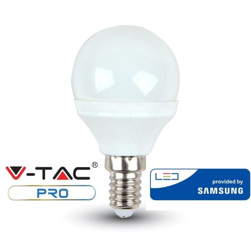 V-TAC PRO 5.5W E14 meleg fehér LED lámpa izzó - SAMSUNG chip - 168