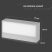 V-TAC kültéri homlokzatvilágító fali LED lámpa 9W - meleg fehér - 8239