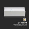 V-TAC kültéri homlokzatvilágító fali LED lámpa 12W - hideg fehér - 8244