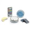Távirányítós RGB LED lámpa színváltós hangulatvilágítás - 2 db/bliszter