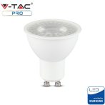   V-TAC PRO LED lámpa izzó, 8W 38° GU10 - Hideg fehér - 877