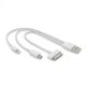 3in1 iPhone lightning 4S 5S 6S USB microUSB töltőkábel