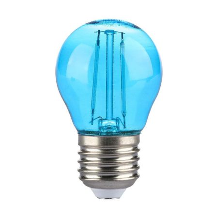 V-TAC filament LED izzó E27, 2W, kék - 7412