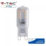 V-TAC PRO G9 LED izzó 2,5W, 3000K - Samsung chip - 243