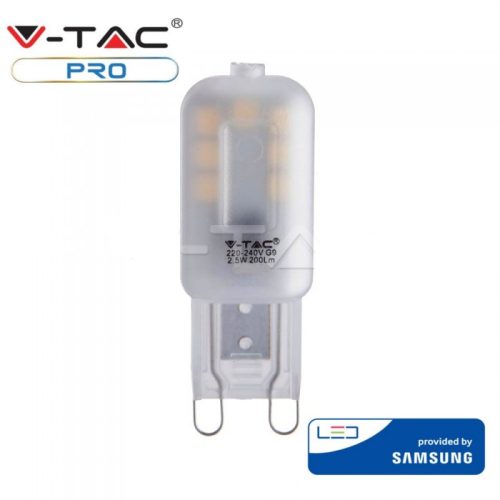 V-TAC PRO G9 LED izzó 2,5W, 6400K - Samsung chip - 245