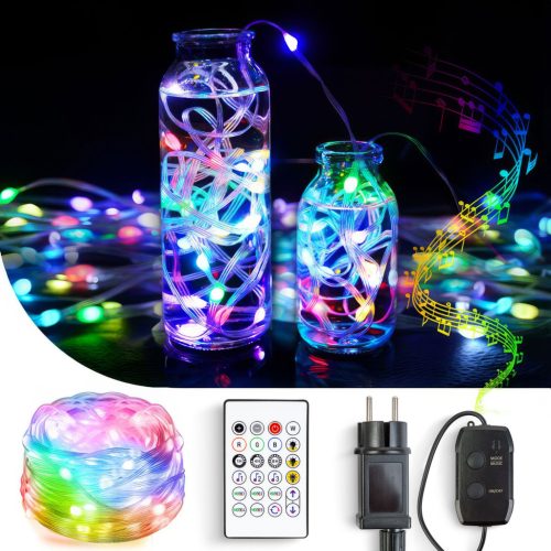 Elemes party LED kültéri fényfüzér 6m