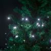 200 LED-es, 10m-es hideg fehér fényfüzér, hálózati csatlakozóval, 8 programmal