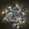200 LED-es, 10m-es hideg fehér fényfüzér, hálózati csatlakozóval, 8 programmal