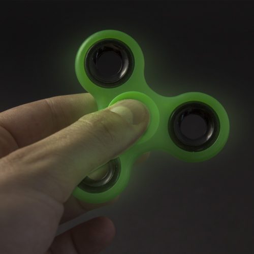 Fluoreszkáló ujj pörgettyű - Fidget Spinner Ghost