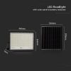 V-TAC 30W fekete házas napelemes LED reflektor, szolár fényvető távirányítóval, természetes fehér - 7830