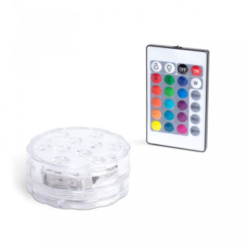 Távirányítós elemes RGB LED lámpa medence világítás