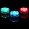 Távirányítós elemes RGB LED lámpa medence világítás