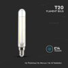 V-TAC filament T20 LED izzó 4W E14 - meleg fehér - 212701