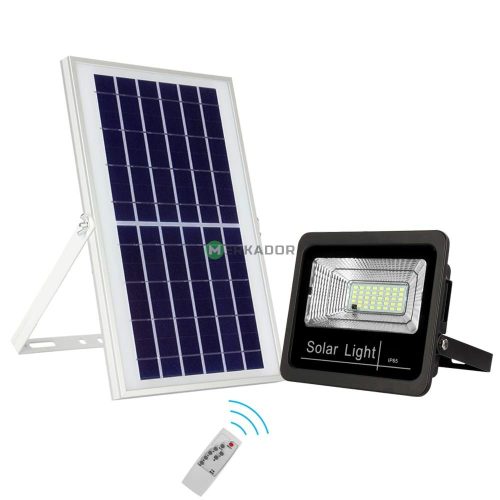 V-TAC 50W napelemes LED reflektor, szolár fényvető távirányítóval - 8578