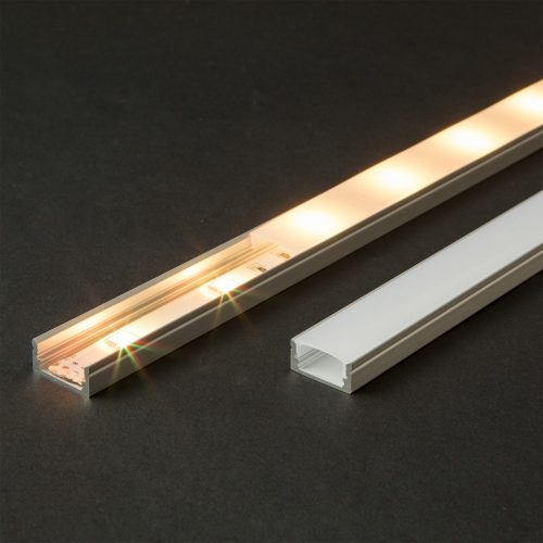 Alumínium U profil LED szalaghoz, 1m - 41010A1
