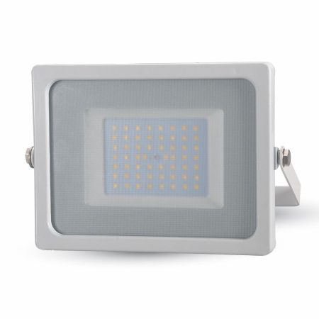 V-TAC 50W SMD LED reflektor, fényvető hideg fehér - fehér ház - 5827
