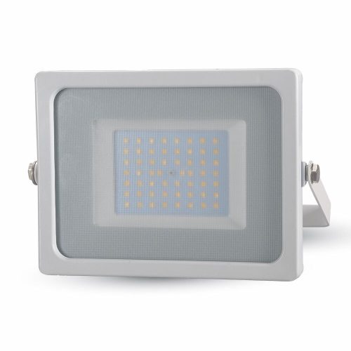 V-TAC 50W SMD LED reflektor, fényvető hideg fehér - fehér ház - 5827