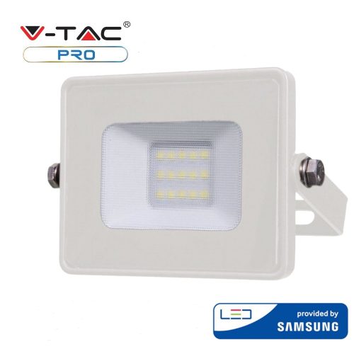 V-TAC 10W Samsung chipes SMD LED reflektor, fényvető 4000K - fehér ház - 428