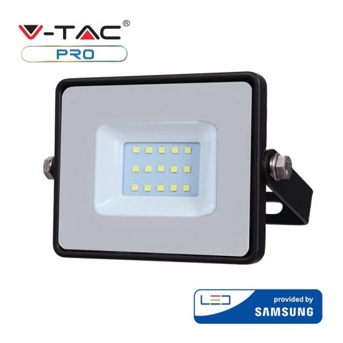 V-TAC 10W Samsung chipes SMD LED reflektor, fényvető 4000K - fekete ház - 425