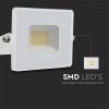 V-TAC 20W SMD LED reflektor, fényvető természetes fehér - fehér ház - 215950