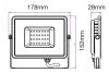 V-TAC PRO 30W SMD LED reflektor, 3000K Samsung chipes fényvető - 403