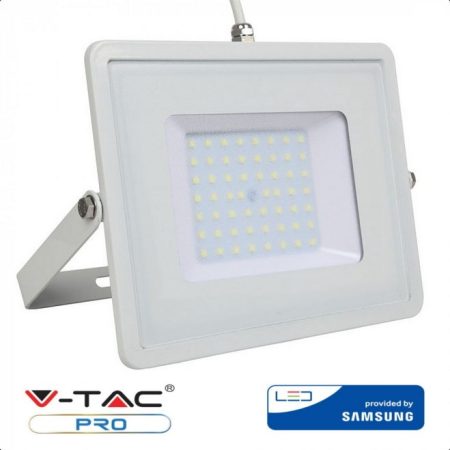 V-TAC PRO 30W fehér házas SMD LED reflektor, 4000K Samsung chipes fényvető - 404