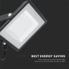 V-TAC PRO 100W SMD LED reflektor, Samsung chipes fényvető - Fekete házzal, meleg fehér fénnyel - 21412