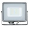 V-TAC PRO 50W SMD LED reflektor, Samsung chipes fényvető, természetes fehér, szürke házzal - 21464