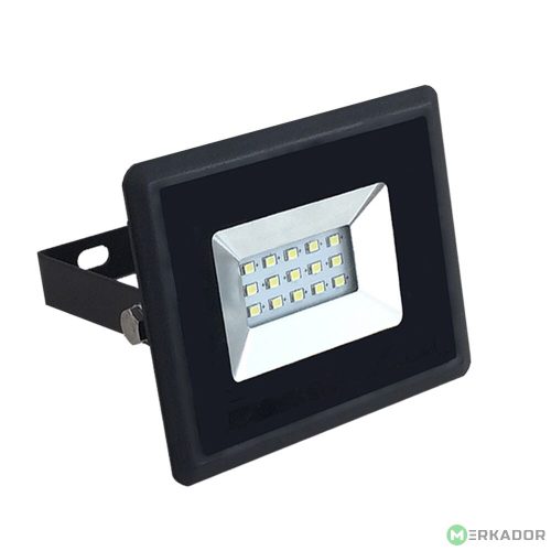 V-TAC 10W SMD LED reflektor, fényvető természetes fehér - fekete ház - 5941