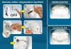 Beépíthető mágneses fél UFO lámpa LED panel 7W - Meleg fehér