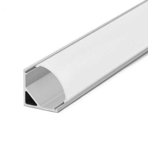 LED szalag sarok profil fedlap 1m - fehér - 41012M1