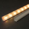 LED szalag sarok profil fedlap 1m - átlátszó - 41012T1