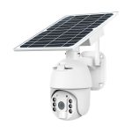   V-TAC 4G képes napelemes PTZ kamera, HD felbontással és mozgásérzékelővel, fehér - 11616