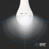 V-TAC 9W E27 A70 LED égő beépített akkumulátorral - természetes fehér - 7010
