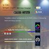 V-TAC Smart Light RGB+CCT 10W LED reflektor, fekete házzal - 3006