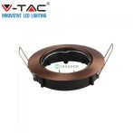   V-TAC billenthető beépíthető bronzbarna spot lámpa keret, lámpatest - 8580