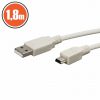 A USB - B mini USB kábel 1.8 m - vajszínű A USB - B mini USB kábel 1.8 m - vajszínű