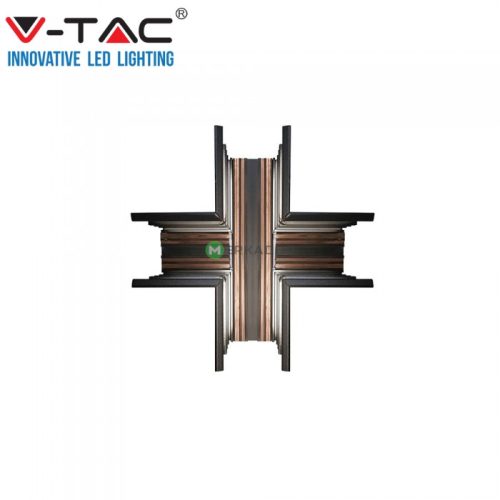 V-TAC keresztcsatlakozó elem mágneses, sínes LED lámpa rendszerhez - 7974