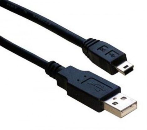A USB  - B mini USB kábel 1m