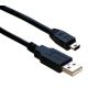 A USB  - B mini USB kábel 1m