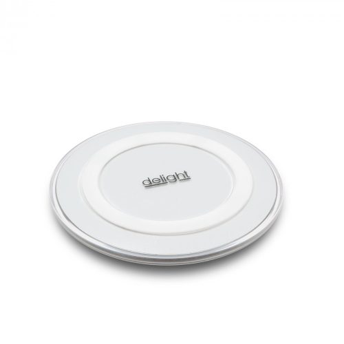 Delight vezetéknélküli töltő, wireless töltőállomás - fehér