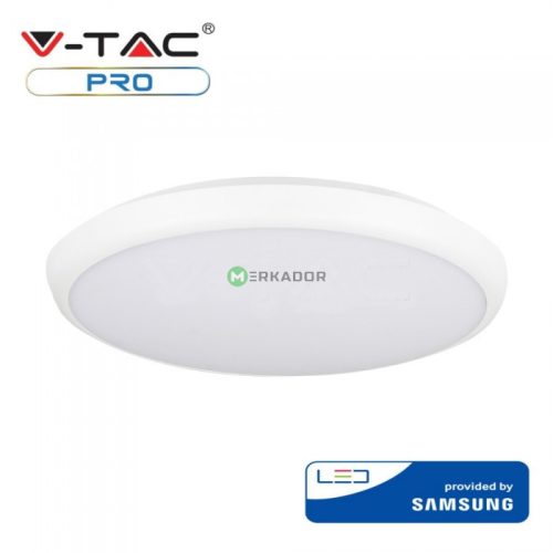 V-TAC mennyezeti slim LED lámpa 12W, mikrohullámú szenzorral - IP65 - Samsung chip - 821
