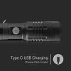V-TAC Alumínium akkumulátoros lámpa, 10W LED zseblámpa - 23338