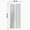 Delight mágneses szúnyogháló fehér függöny ajtóra 100x210cm (11398)