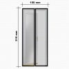 Delight mágneses szúnyogháló fekete függöny ajtóra 100x210cm (11398)