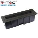   V-TAC fekete házas LED lépcsővilágítás 6W - IP65 - meleg fehér - 8348