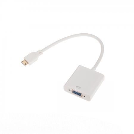 Mini HDMI - VGA átalakító adapter + audió kábel