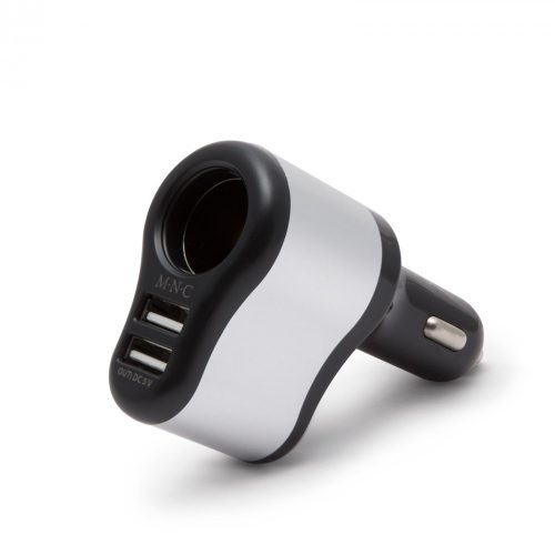 12V - 24V szivargyújtó aljzat 2 x USB töltő 2,1A + 1A