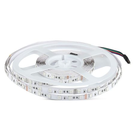 V-TAC beltéri RGB 24V LED szalag 5050 SMD/60 LED/m - 2591
